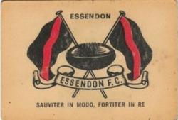 1968 Sun Valley-Twisties VFL Football Game #NNO Club Crest Essendon Front
